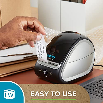 DYMO LW Durable Industrial Labels for LabelWriter Label Printers, White Poly, 2-5/16” x 4”, 1 Roll of 300 - size: 2-5/16” x 4”