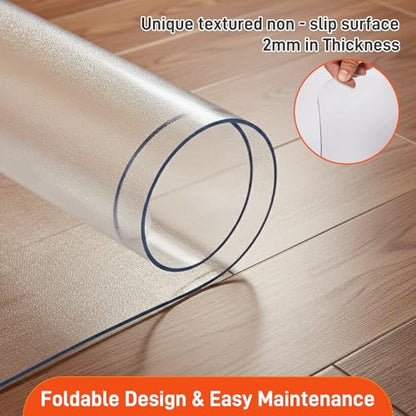 Winado Office Chair Mat, 30 x 48 in Non-Slip Hard Floor Mat for Desk Chair - size: 30" x 48" for Hardfloor