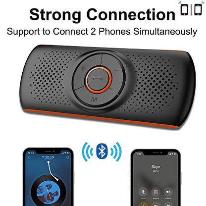 skybess Wireless Bluetooth Car Speakerphone + Laptop Monitor Light Bar LED USB Reading Lamp
