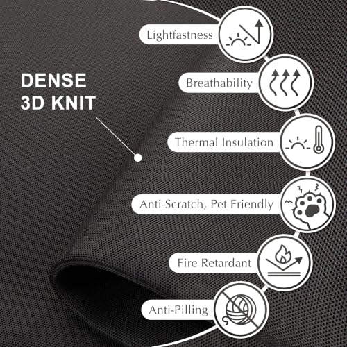 DECOLAB Freestanding Room Partition Divider Panel 29"x65" Midnight - color: Midnight