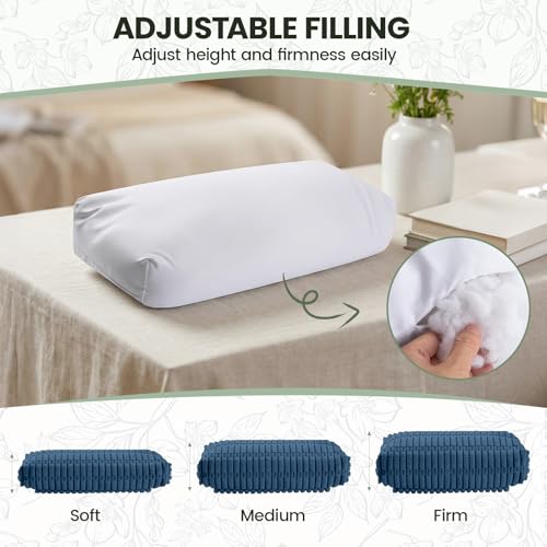 Neck Pillow for Recliner Chair, Adjustable Recliner Headrest Pillow - color: Dark Blue