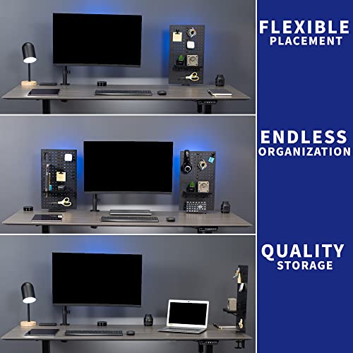 VIVO Clamp-on 20 x 24 in Desk Pegboard - color: Black, size: 24"