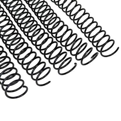 Rayson 19mm Plastic Spiral Coil Binding 3:1 Pitch, 3/4 inch, 160 Sheets Capacity Black Coil Binding Spines - Versatile for Office and Educational Tasks, Pack of 50 - size: 3/4" (160 Sheets Capacity)