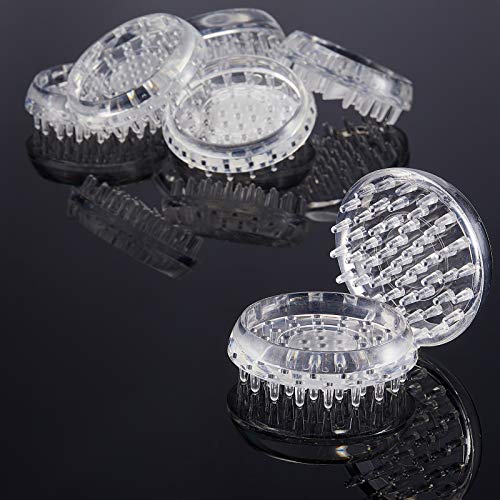 Jetec 8 Pcs Carpet Protectors Furniture Leg Spiked Caster Cups, Round - style: Round