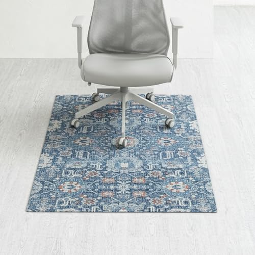 Anji Mountain Rug'd Office Chair Mat for Carpet & Hardwood Floor - Jacquard Woven, Anti-Slip Backing, Low Pile, Floor Protector Desk Chair Mat, Office Rugs for Rolling Chairs (Alta - 36" x 48") - color: Alta, size: 36" x 48"