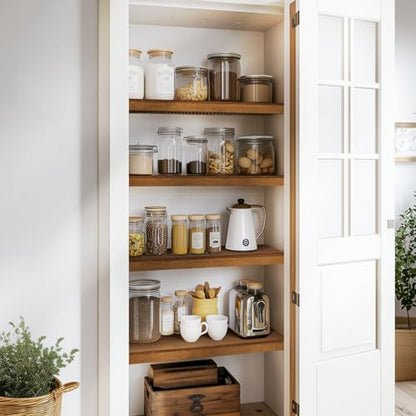Gashell Wire Shelf Covers, Bamboo Wire Rack Covers for Pantry, Closet (4pcs, 23" W x 16" D) - size: 23"W x 16"D