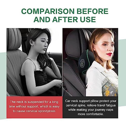 Really Soft Car Headrest Pillow, Neck Pillow for Car with Adjustable Strap - color: Blue