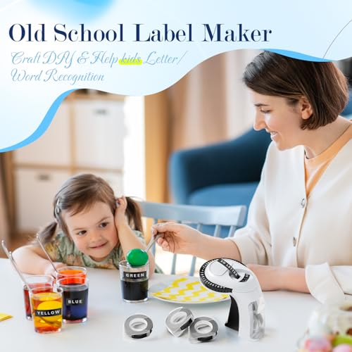Vixic Embossing Label Maker, Embossed Retro Embosser, Emboss Label Makers - color: White