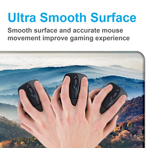 Large Mountain View Patterned Mouse Pad, Anti Slip Gaming Keyboard Desk Pad | Large Extended Mouse Pad; Full Desk Coverage; Waterproof Coating; Stable Anti-Slide Base For Gaming, Office, Study Daily Use - color: Mountain Landscape