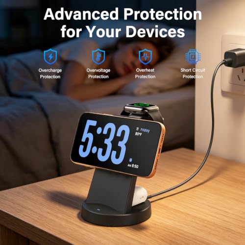 25W Magnetic Fast 3 in 1 Charging Station Wireless Charger Stand