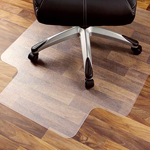 Floortex Polycarbonate Chair Mat with Lip 53" x 48" for Hard Floors (FR1213419LR) - size: 53" X 48"