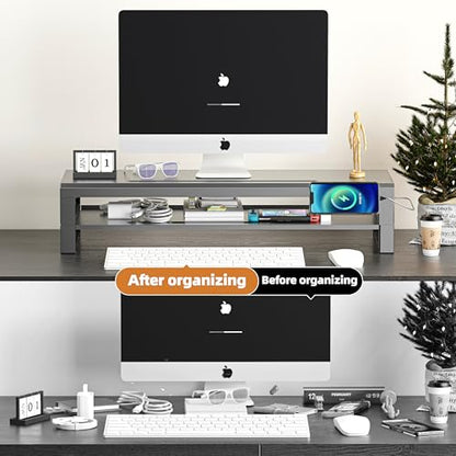 Computer monitor stand (Basic Version, Two-layer 700mm) - color: Basic Version, size: Two-layer 700mm