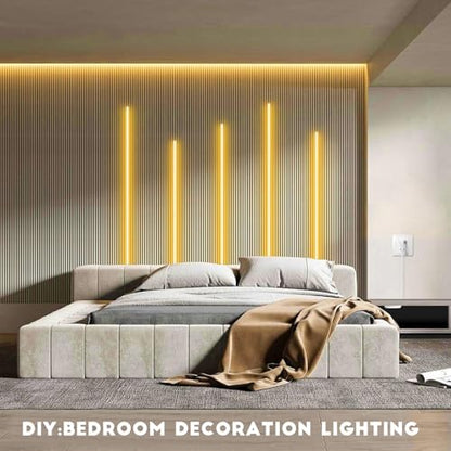 LED Under Cabinet Lighting Kit 6PCS 12V COB LED Strip Lights 1M/3.3FT 3000k - color: Warm White, size: 3.3Ft