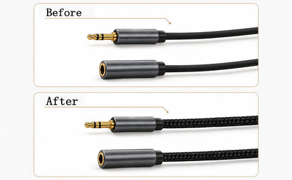 300 Feet - 1/4,1/2,3/8 Inch Braided Wire Loom PET Cable Loom Expandable Braided Sleeving Wire Sleeve for Automotive，TV, Computer, Home Theater, Black - size: 1/4,1/2,3/8'' - 300ft