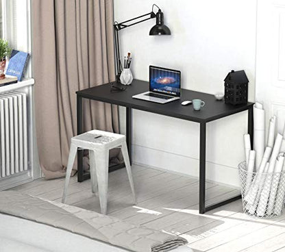 SHW Mission 48-Inch Home Office Computer Desk, Black - color: Black, size: 48-Inch