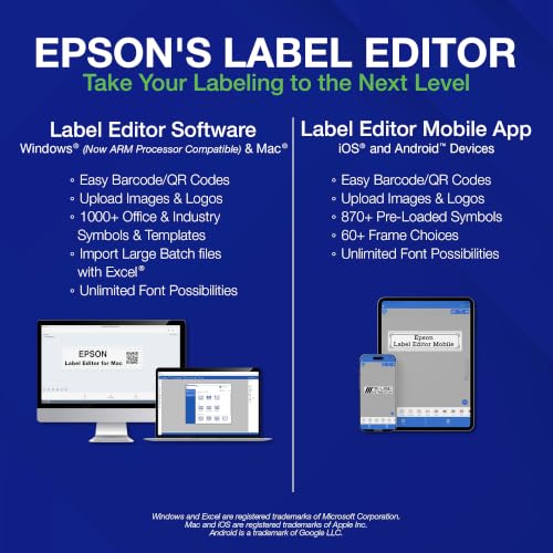 LABELWORKS Epson LW-Z5010PX-B Industrial Label Printer Kit - Vinyl Tape - style: Bulk Kit