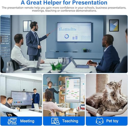 Presentation Clicker USB c, Hyperlink Volume Control Presentation Clicker,PowerPoint Clicker Presentation Remote， Pointer Slide Advancerwith USB-A&C Receiver， Computers, laptops,Mac Keynote,LBBYDDLL