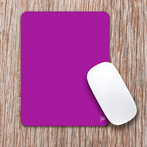 Audimi Small Mouse Pad 6 x 8 Inch, Mini Mouse Pad Thick for Laptop Wireless Mouse Home Office Travel, Portable & Washable (Purple) - color: Purple