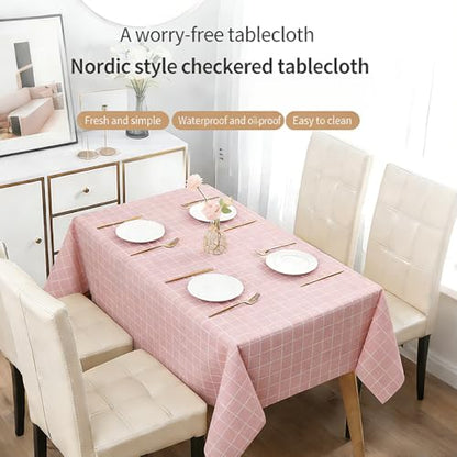 Table mat, Waterproof and Moisture-Proof, Simple and monotonous, Decorative for Dining Tables and Office desks,Pink