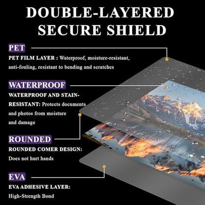 Laminating Sheets 8.5 x 11, 200 Pack Thermal Laminating Pouches 3 mil, Clear Thermal Laminating Plastic Paper Laminator Sheets, Clear Laminate Sheets Fits Letter Sized Paper (8.9 in. × 11.4 in.).