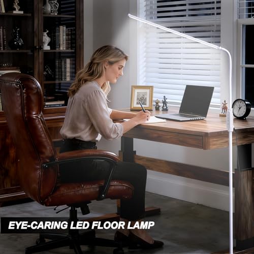 CGBE Floor Lamps for Living Room: 23.6" Extra-Long Floor Reading Lamp