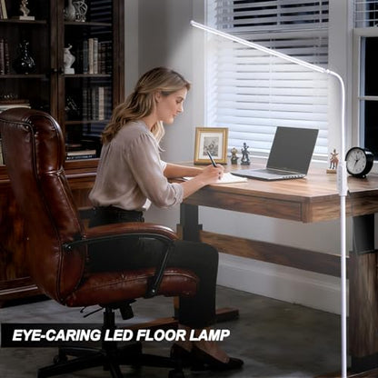 CGBE Floor Lamps for Living Room: 23.6" Extra-Long Floor Reading Lamp