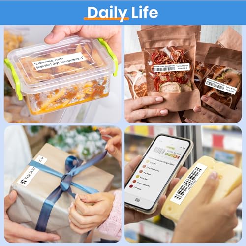 12-Pack Compatible with Brother DK-1203 300 Removable File Folder Labels - size: 0.66" X 3.4”
