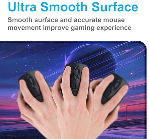 Space Landscape Computer Mouse Pad, XXL Laptop Gaming Mouse Keyboard Pad | Large Extended Mouse Pad; Full Desk Coverage; Waterproof Coating; Stable Anti-Slide Base For Gaming, Office, Study Daily Use - color: Anime Landscape