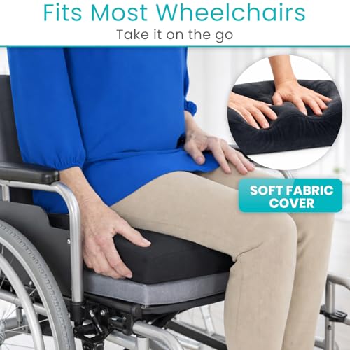 Vive Memory Foam Seat Cushion – Tailbone Pain Relief, Sciatica, Coccyx