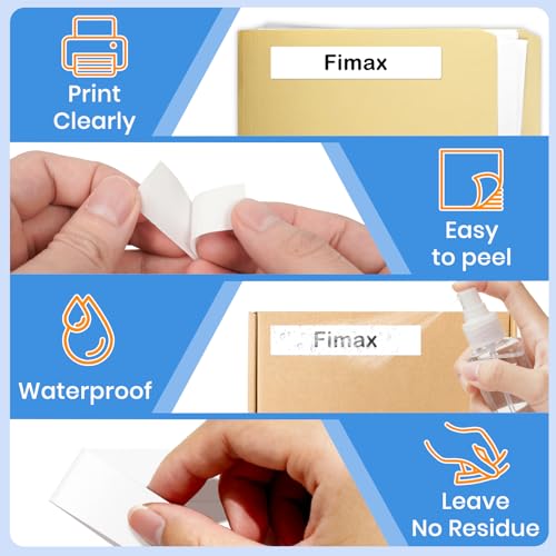 12-Pack Compatible with Brother DK-1203 300 Removable File Folder Labels - size: 0.66" X 3.4”