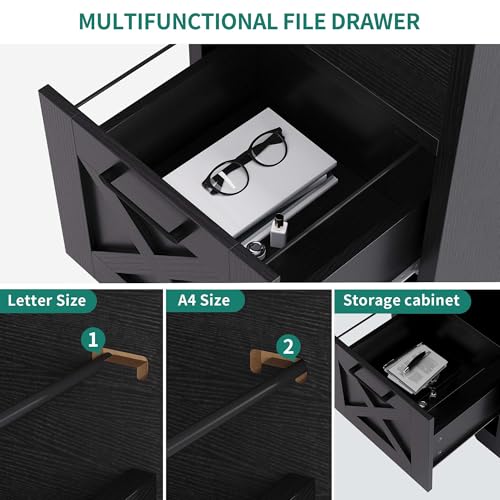 YITAHOME L Shaped Desk with Power Outlets - color: Black