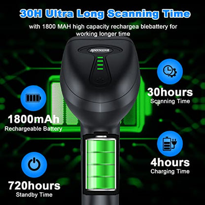 Bluetooth Wireless Barcode Scanner with Auto-Sensing Stand,Putting on Stand to Scan Automatically Sense Scanning 2D QR Bluetooth Barcode Scanner with Battery Level Indicator More-to-one Mode - color: Bluetooth Barcode Scanner with Auto-Sensing Stand