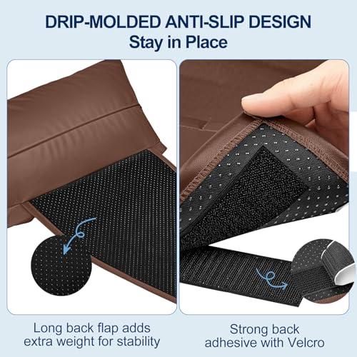 Recliner Pillow, Adjustable Neck & Head Support Pillow - color: Dark Brown