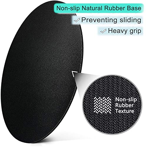 ITNRSIIET Round Mouse Pad with Stitched Edge Premium-Textured Waterproof Non-Slip Rubber Base Desktop Protection Mat Diameter 8.7 inches, Blue Purple Marble Art - color: Blue Purple Marble Art