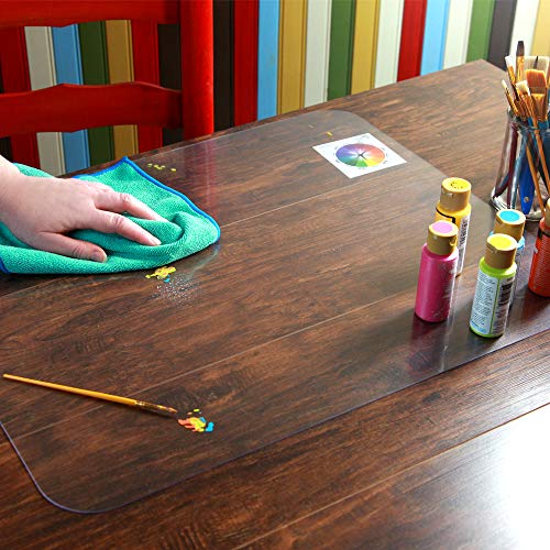 ES Robbins Rectangle Desk Pad - color: Clear Matte, size: 19" x 24"
