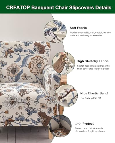 CRFATOP Accent Chair Cover, Stretch Armchair Slipcover for Living Room - color: Color A08