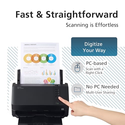 RICOH SP-2240N Easy-to-Use Compact Color Duplex Document Scanner - size: SP-2240N