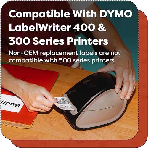 4x6 Shipping Labels, Direct Thermal Labels, DYMO 4XL 1744907 | Return Address Labels for Mailing, Packages - Compatible with Zebra, Rollo Printers - (1320 Count, 6 Rolls, Not 5XL) - size: 4" X 6" - 1744907 (6 Rolls)