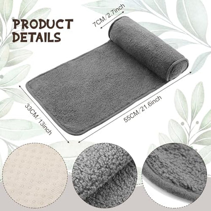 Weysat Recliner Pillow Neck Head Support Roll Non Slip Fleece Adjustable Neck Chair Headrest Cushion for Travel Home Office Recliner Couch Sofa Armchair Support and Pain Relief(Dark Gray) - color: Dark Gray