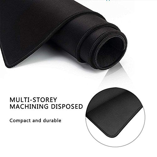 Extra Large Gaming Mouse Pads/Extended Protective Office Desk Mouse Mat Non-Slip Professional Precision Tracking Surface (31.5" x 11.8") for PC Computer Laptop (80x30Black001) - color: 80x30black001