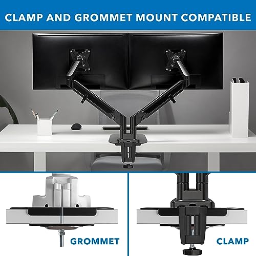 Mount-It! Monitor Mount Reinforcement Plate, Steel Desk Protector for Glass and Thin Tabletops, Compatible with C-Clamp and Grommet Mounts, Anti-Skid EVA Pads, Supports Multi-Monitor Setups