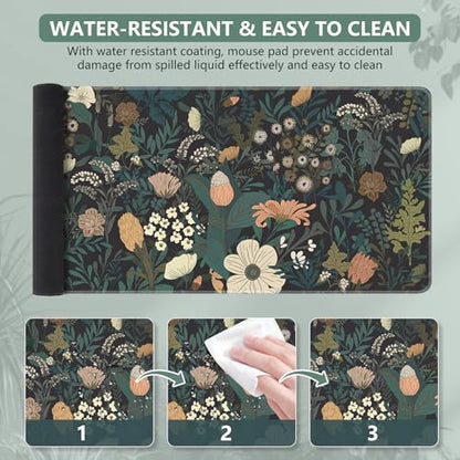 iCasso Desk Mat, Desk Matt for Desktop, Cute Desk Pad Mat, Weeds - color: Weeds