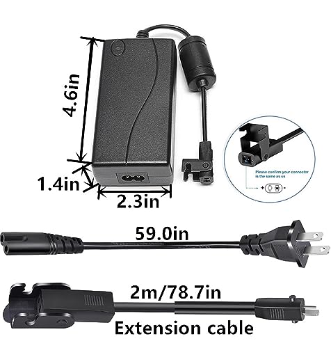 29V2APower Adapter 2-Pin for VersaDesk Ultralite VUL3624 36" Electric Height-Adjustable Standing Converter Sit to Stand Desktop Riser Versa Desk Power Supply Cord Charger,29VAC/DC Adapter Replacement