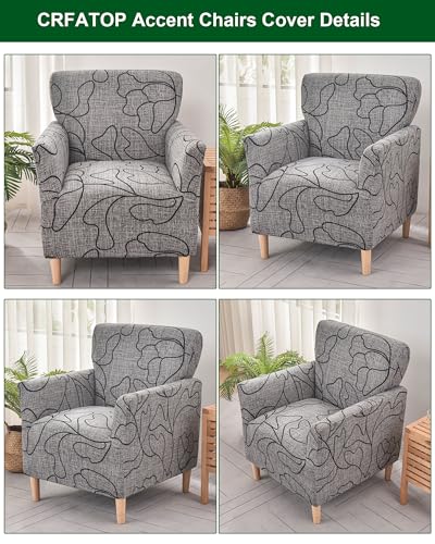 CRFATOP Accent Chair Cover, Stretch Armchair Slipcover for Living Room - color: Color A10