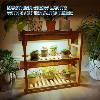 Mosthink Plant Grow Light Strips Full Spectrum 12 Inches and 4 Packs Grow Light Strips Full Spectrum