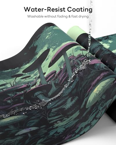 Mouse Pad 31.5x15.7in Large Desk Mat Non-Slip for Office - color: Gloomy Cemetery, size: 31.5" x 15.7"