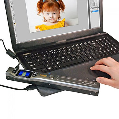 VuPoint PDS-ST470PE-VP Compact Portable Wand Scanner with 1.5" Color Viewfinder - color: Pewter