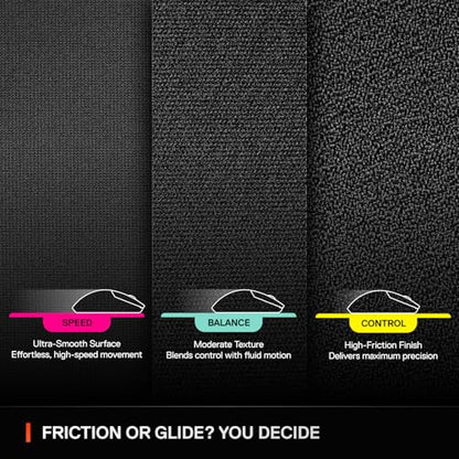SteelSeries QcK L Performance Speed Gaming Mousepad — Extra Density for a Smooth Glide — Low-Profile Edge Stitching — Non-Slip Neoprene Rubber Base — 16.54 x 19.29 inch — FPS, MOBAs, RTS, MMO - size: Large, style: Speed