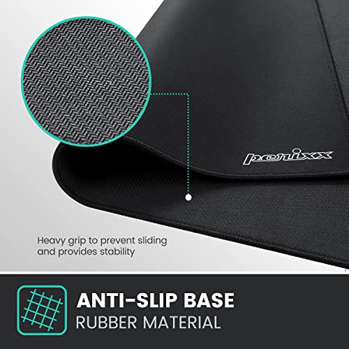 Perixx DX-1000XXL Waterproof Gaming Mouse Pad with Stitched Edge - Non-Slip Rubber Base Design for Laptop or Desktop Computer - XXL Size 35.43x16.93x0.12 Inches - size: 16.9L x 35.4W inches