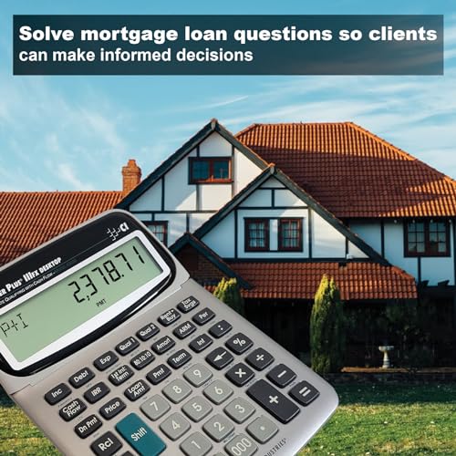 Calculated Industries 43430 Qualifier Plus IIIfx Desktop PRO Calculator | Real Estate Mortgage Finance, Clearly-Labeled Keys, Buyer Pre-Qualifying, Payments, Amortizations, ARMs, Combos, FHA/VA